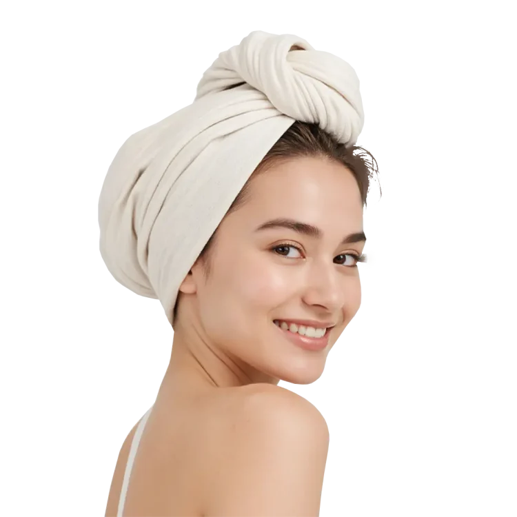 turban za susenje kose od bambus vlakna - turban za susenje kose bambus